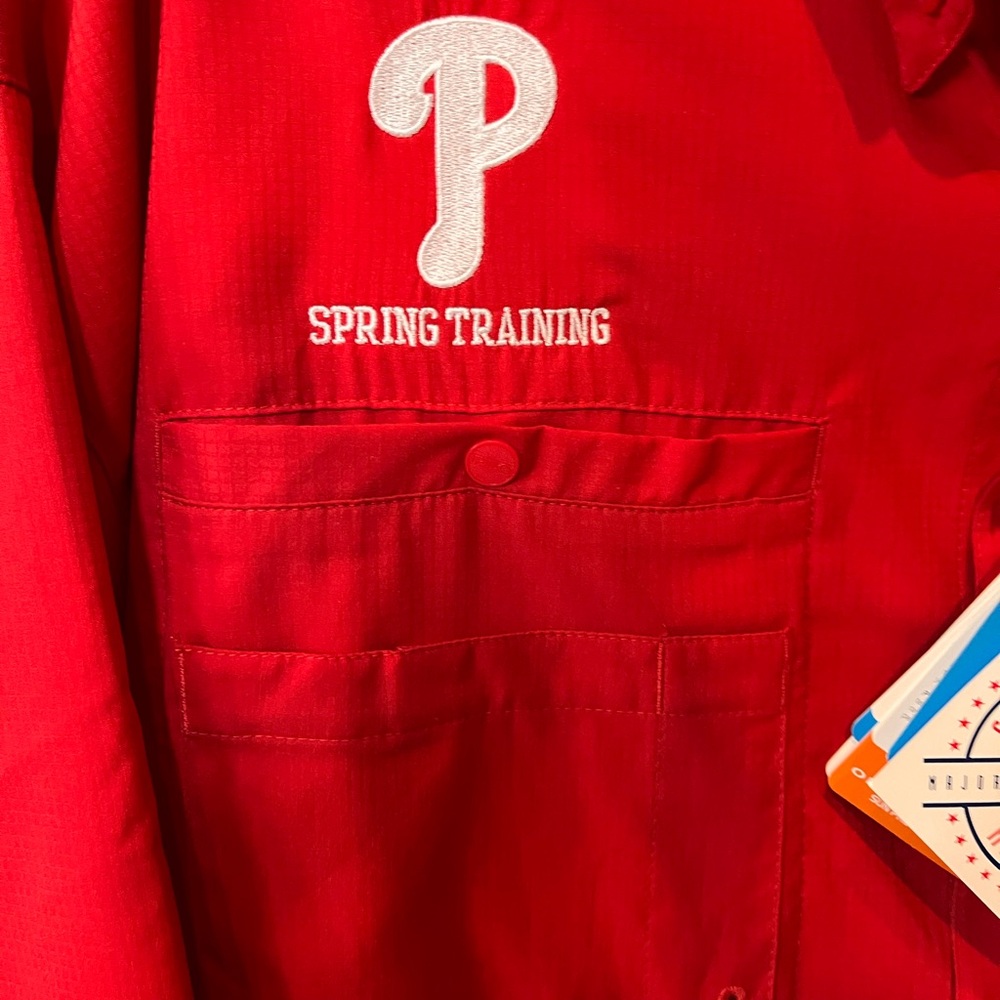 Red Philadelphia Phillies Spring Training Shirt - Size XXLG - NWT - Picture 4 of 8